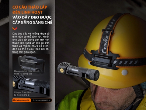 Đèn pin đội đầu FENIX HM61R V2.0 sáng 1600 lumen tầm chiếu xa 162m pin 18650 sạc nam châm