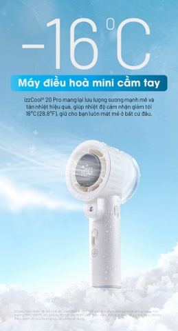 Nitecore izzCool™ 20 Pro – Quạt hơi nước mini công suất 7W