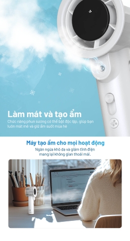 Nitecore izzCool™ 20 Pro – Quạt hơi nước mini công suất 7W