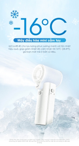 NITECORE izzCool 40 – Quạt hơi nước cầm tay mini 5W