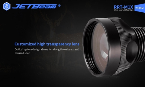 Đèn pin chiếu xa LEP JETBEAM RRT M1X chiếu xa 2300m độ sáng 480lm pin 21700