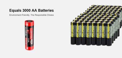 Pin sạc cao cấp KLARUS 21700 dung lượng 5000mAh