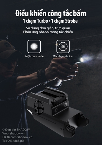 Phụ kiện chuyên dụng KLARUS GL1 sáng 600 lumen chiếu xa 83m