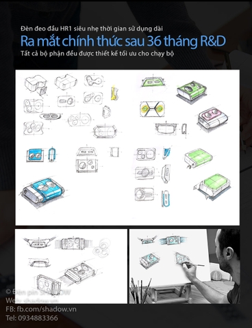 Đèn pin đội đầu KLARUS HR1 Plus độ sáng 600 lumen chiếu xa 90m pin Li-ion PP20 2000mAh