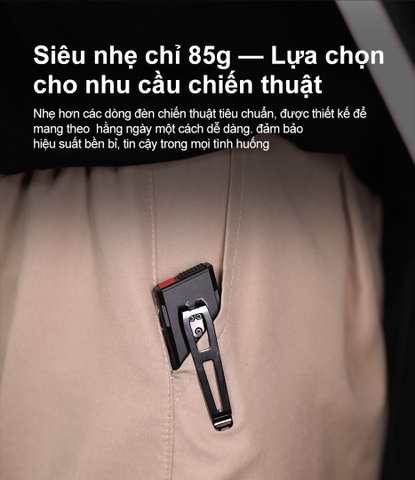 Đèn pin tác chiến siêu gọn KLARUS FlatTac X2 Độ sáng 3000 Lumens - Chiếu xa 170m