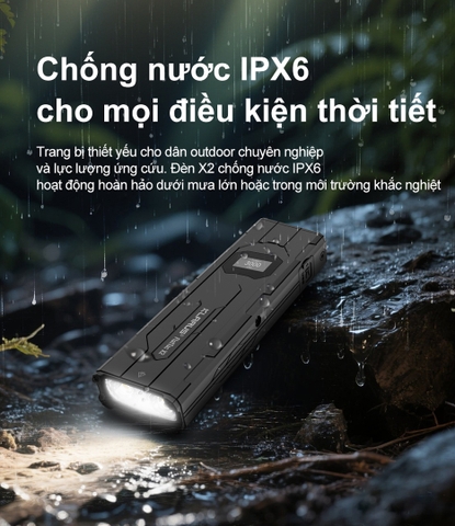 Đèn pin tác chiến siêu gọn KLARUS FlatTac X2 Độ sáng 3000 Lumens - Chiếu xa 170m