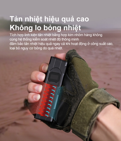 Đèn pin tác chiến siêu gọn KLARUS FlatTac X2 Độ sáng 3000 Lumens - Chiếu xa 170m