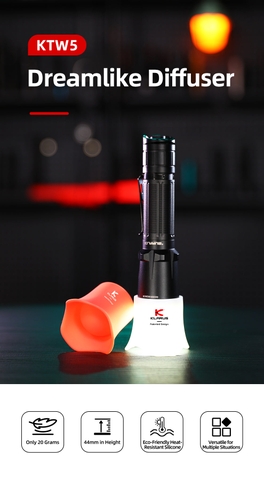 Tản sáng KLARUS KTW-5 màu trắng màu đỏ