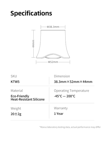 Tản sáng KLARUS KTW-5 màu trắng màu đỏ