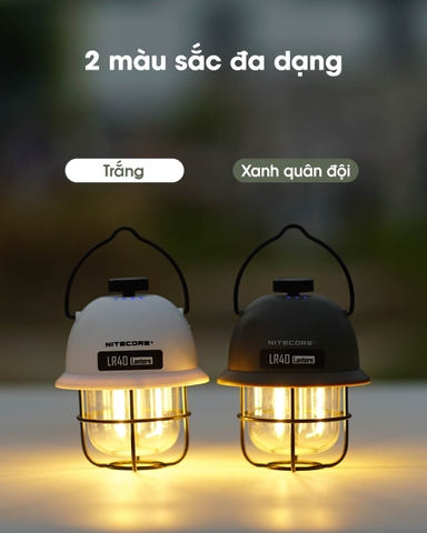 Đèn pin cắm trại NITECORE LR40 sáng 100 lumen pin 4000mAh Powerbank