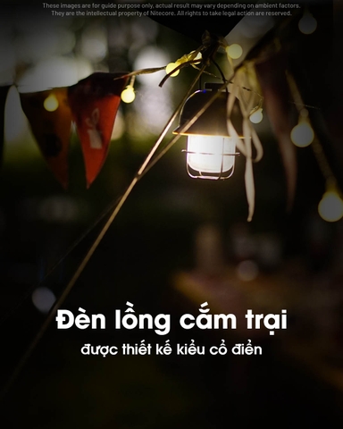 Đèn pin cắm trại NITECORE LR40 sáng 100 lumen pin 4000mAh Powerbank
