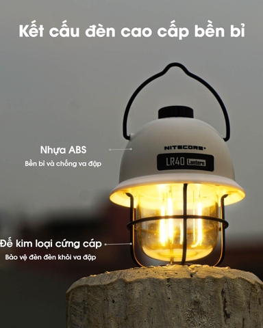 Đèn pin cắm trại NITECORE LR40 sáng 100 lumen pin 4000mAh Powerbank