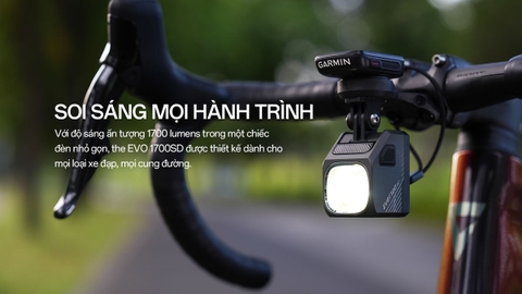 Đèn xe đạp MAGICSHINE EVO 1700SD sáng 1700 lumen pin 4000mAh hỗ trợ Shimano Di2