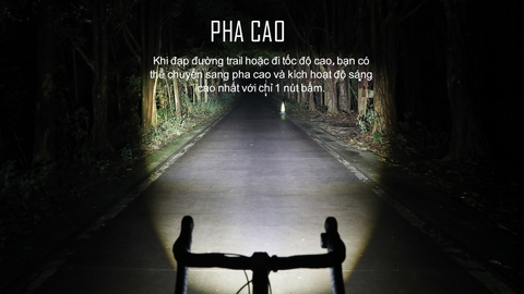 Đèn xe đạp MAGICSHINE EVO 1300 sáng 1300 lumen pin 3200mAh quầng sáng HI-LO chống chói công tắc remote không dây kết nối điện thoại