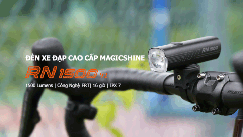 Đèn xe đạp MAGICSHINE RN 1500 V2 siêu sáng 1500lm 5000mAh hỗ trợ đồng bộ ánh sáng FTR, Powerbank