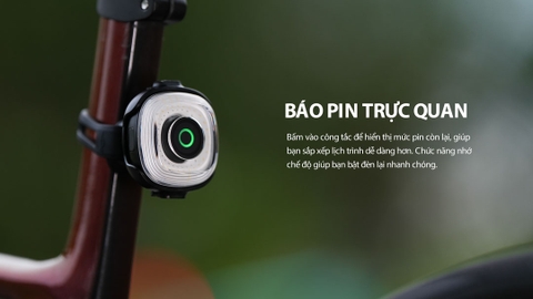 Đèn hậu xe đạp thông minh MAGICSHINE SEEMEE 50MAG gắn mũ/yên bằng nam châm