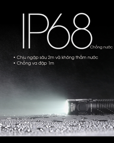Đèn pin NITECORE MH12 Pro sáng 3.300 lumens chiếu xa 505m pin sạc 21700 5300mAh sạc USB-C