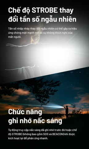 Đèn pin chiếu xa NITECORE MH40 Pro sáng 3500 lumen chiếu xa 1300m pin 10000mAh công tắc remote không dây