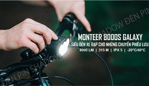 Đèn xe đạp MAGICSHINE MONTEER 8000S V2.0 độ sáng 8000 lumen pin 7.2V 10000mAh