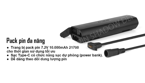 Đèn xe đạp MAGICSHINE MONTEER 8000S V2.0 độ sáng 8000 lumen pin 7.2V 10000mAh