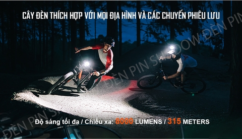 Đèn xe đạp MAGICSHINE MONTEER 8000S V2.0 độ sáng 8000 lumen pin 7.2V 10000mAh