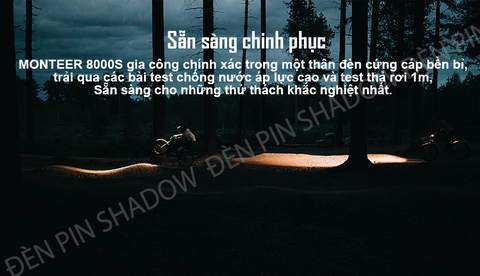 Đèn xe đạp MAGICSHINE MONTEER 8000S V2.0 độ sáng 8000 lumen pin 7.2V 10000mAh