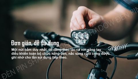 Đèn xe đạp MAGICSHINE MONTEER 8000S V2.0 độ sáng 8000 lumen pin 7.2V 10000mAh