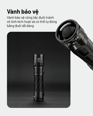 Đèn pin NITECORE MT2C Pro độ sáng 1800lm chiếu xa 520m pin 18650 3600mAh