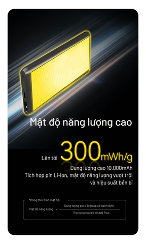 NITECORE NB Plus – Sạc dự phòng sợi carbon 10.000mAh, siêu nhẹ 155g