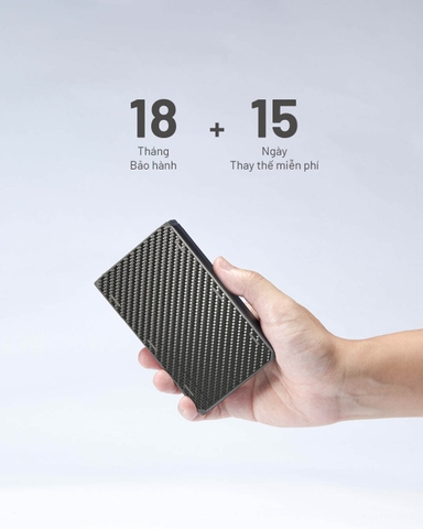 Nitecore NB20000 Gen 3 – Pin dự phòng 20000 mAh sạc nhanh USB‑C kép, vỏ sợi carbon