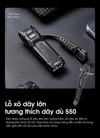Đèn pin Nitecore EDC23 nhỏ gọn chiến thuật sáng 2500 lumen chiếu xa 280m