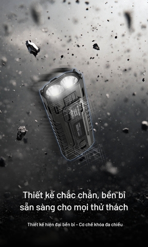 Đèn pin NITECORE EDC37 – Siêu sáng 8000 Lm, pin 8000mAh, sạc nhanh 18W, màn hình OLED