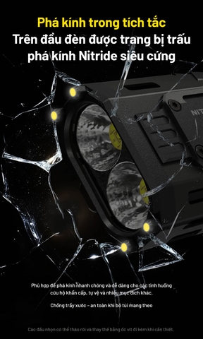 Đèn pin NITECORE EDC37 – Siêu sáng 8000 Lm, pin 8000mAh, sạc nhanh 18W, màn hình OLED