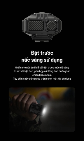 Đèn pin NITECORE EDC37 – Siêu sáng 8000 Lm, pin 8000mAh, sạc nhanh 18W, màn hình OLED
