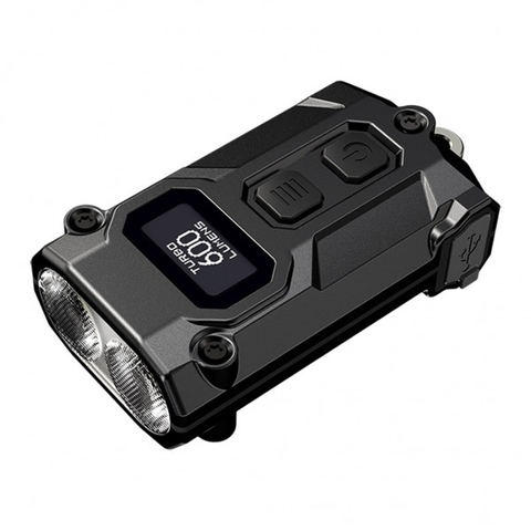 Đèn pin móc khóa mini NITECORE TINI3 – Đa nhiệt màu, 600 lumen, màn hình OLED
