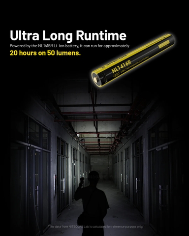 Pin sạc 14100 NL1416R dung lượng 1600mAh lắp cho đèn pin NITECORE MT2A pro