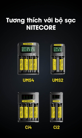 Pin sạc NITECORE NL1840 18650 dung lượng 4000mah