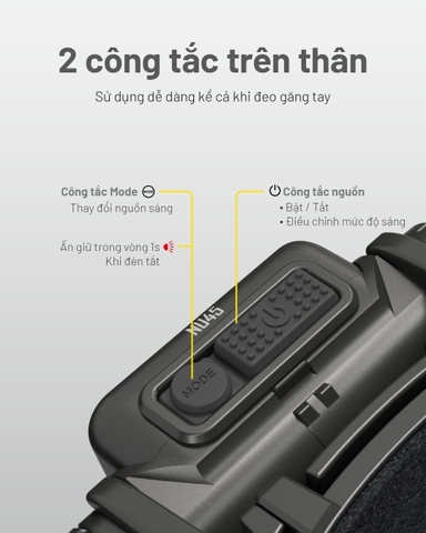 Đèn đội đầu NITECORE NU45 sáng 1700lm chiếu xa 172m pin 18650 4000mAh nhẹ 126gr chuyên cho chạy trail