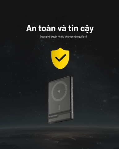 Sạc dự phòng Magsafe NITECORE NW5000 siêu mỏng nhẹ 5000mAh vỏ carbon