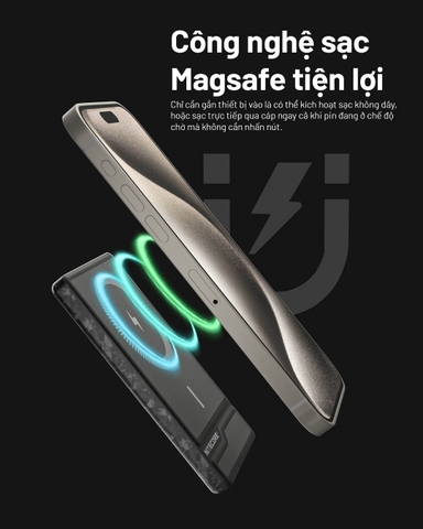Sạc dự phòng Magsafe NITECORE NW5000 siêu mỏng nhẹ 5000mAh vỏ carbon