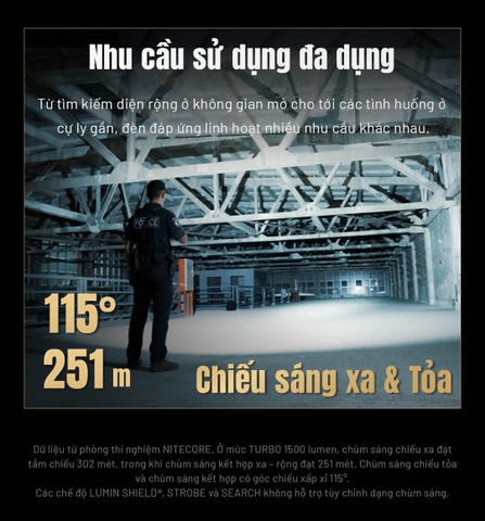Đèn pin chiến thuật NITECORE P27iX – Sáng 5000 lumen, chiếu xa 430m, pin 5500mAh, sạc nhanh USB-C 18W