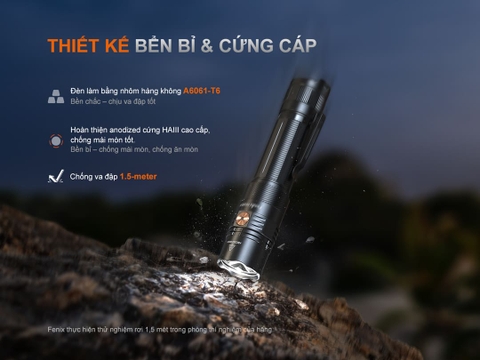 Đèn pin chiến thuật Fenix PD36R ACE 3000 lumen chiếu xa 415m, pin 21700, sạc USB-C