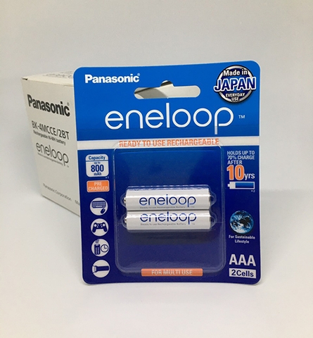 Pin sạc vỉ 2 Eneloop AAA 800mAh