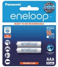 Pin sạc vỉ 2 Eneloop AAA 800mAh