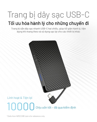 Sạc dự phòng NITECORE POCKET 10000