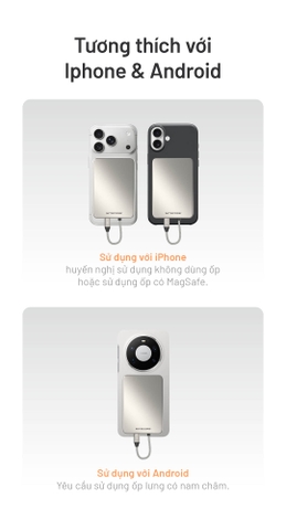 NITECORE POCKET 5 – Sạc dự phòng nam châm 5000mAh siêu mỏng 9mm, cáp USB-C tích hợp, sạc nhanh 22.5W