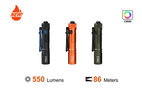 Đèn pin ACEBEAM POKELIT AA độ sáng 550lm chiếu xa 86m pin 14500 độ hoàn màu cao