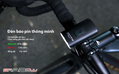 Đèn xe đạp MAGICSHINE RAY800 sáng 800 lumen pin 1700mAH