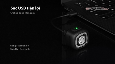 Đèn hậu xe đạp MAGICSHINE RN120 LED đỏ sáng 120 lumen tầm nhận diện 1500m