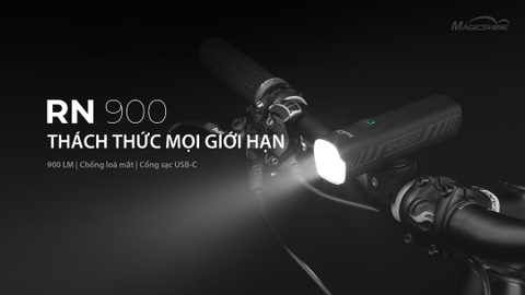 Đèn xe đạp MAGICSHINE RN900 sáng 900lm pin 4000mAh sạc USB-C powerbank